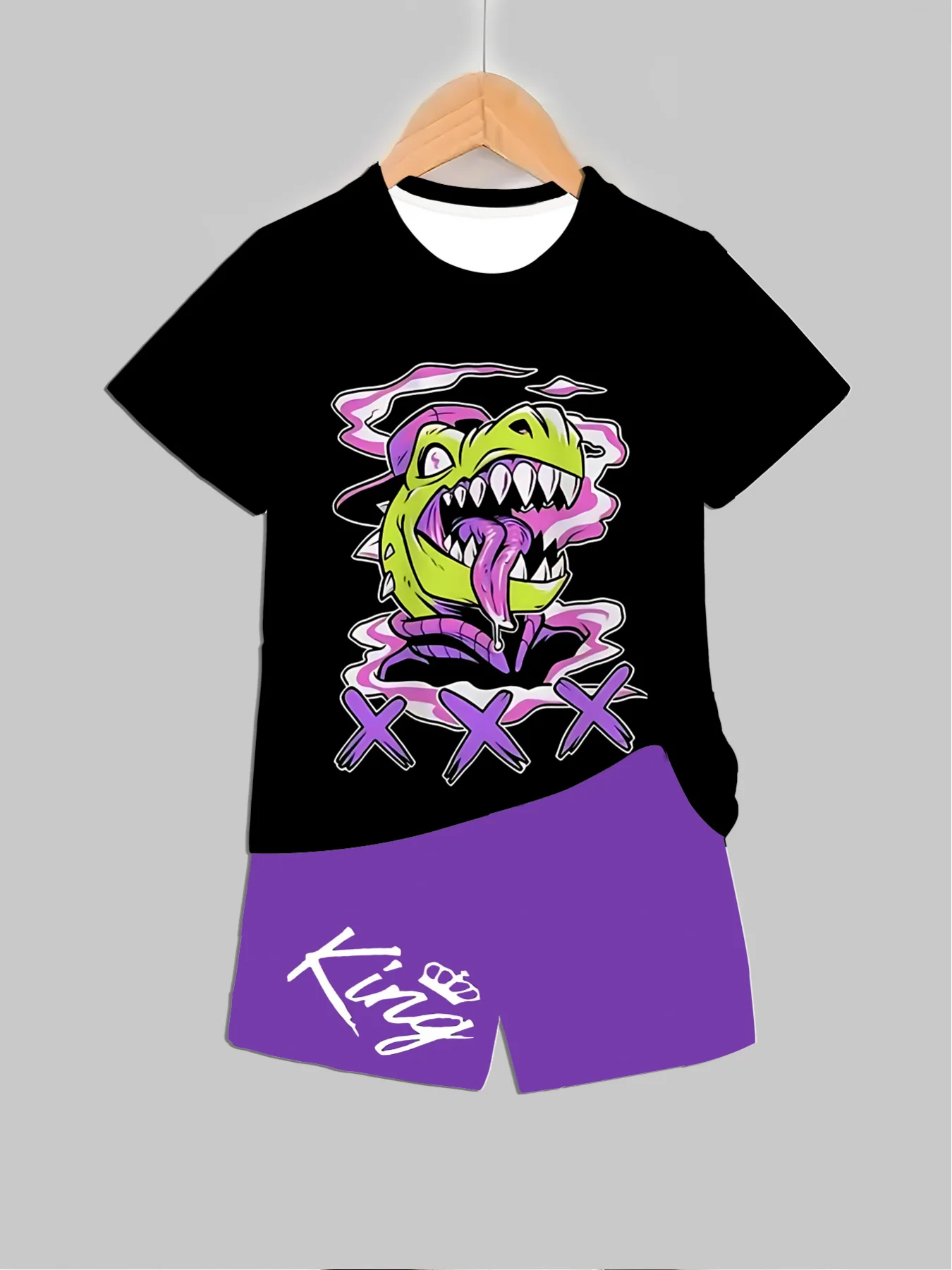 Baby Clothing Usa - Pakaian Bermotif Dinosaurus Baru Atasan +