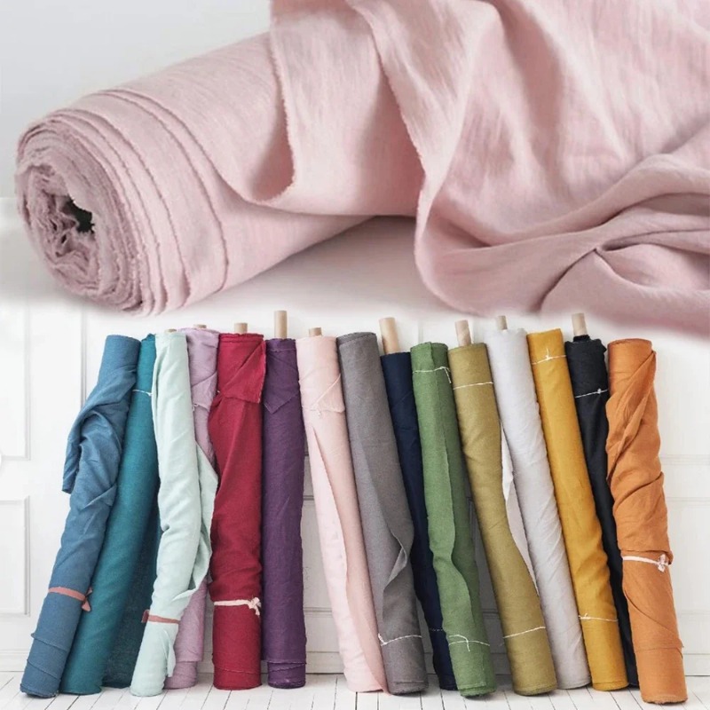 Kain Linen Murni 280Cm X 100Cm - Baby Clothing Organic ulasan dan harga